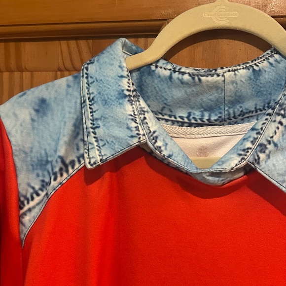 Red and Blue Freedom woman Shirt - Picture 3 of 4